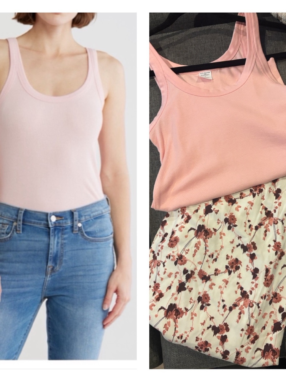 Melrose and Market Soft Pink  Scoop Tank